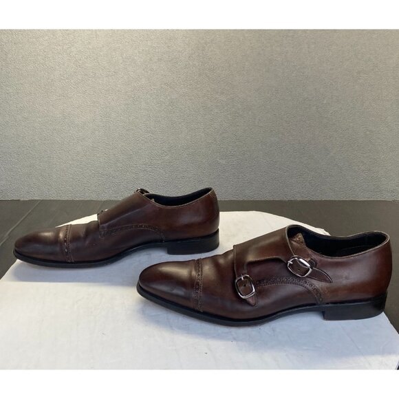 Franceschetti Pebble Leather Double Monk Strap Captoe Size 42 X  EU Franceschetti Pebble Grain Leather Double Monk Strap Captoe  main image 2